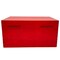 RED Unfinished Wood Classic Box with Hinged Lid for Arts, Crafts, Hobbies, and Home Storage - 10.62" x 7.87" x 5.51" in Inches